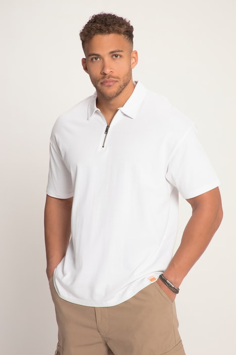 STHUGE Poloshirt, Jersey, Halbarm, Zipper, bis 8 XL
