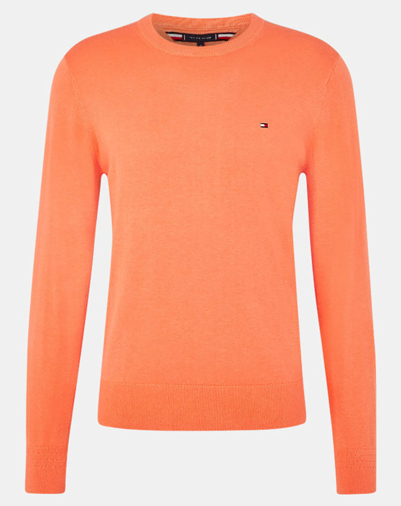 Tommy Hilfiger Pull en Coton Bio & Soie orange