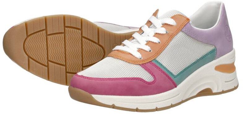 Rieker Sneakers Laag fuchsia
