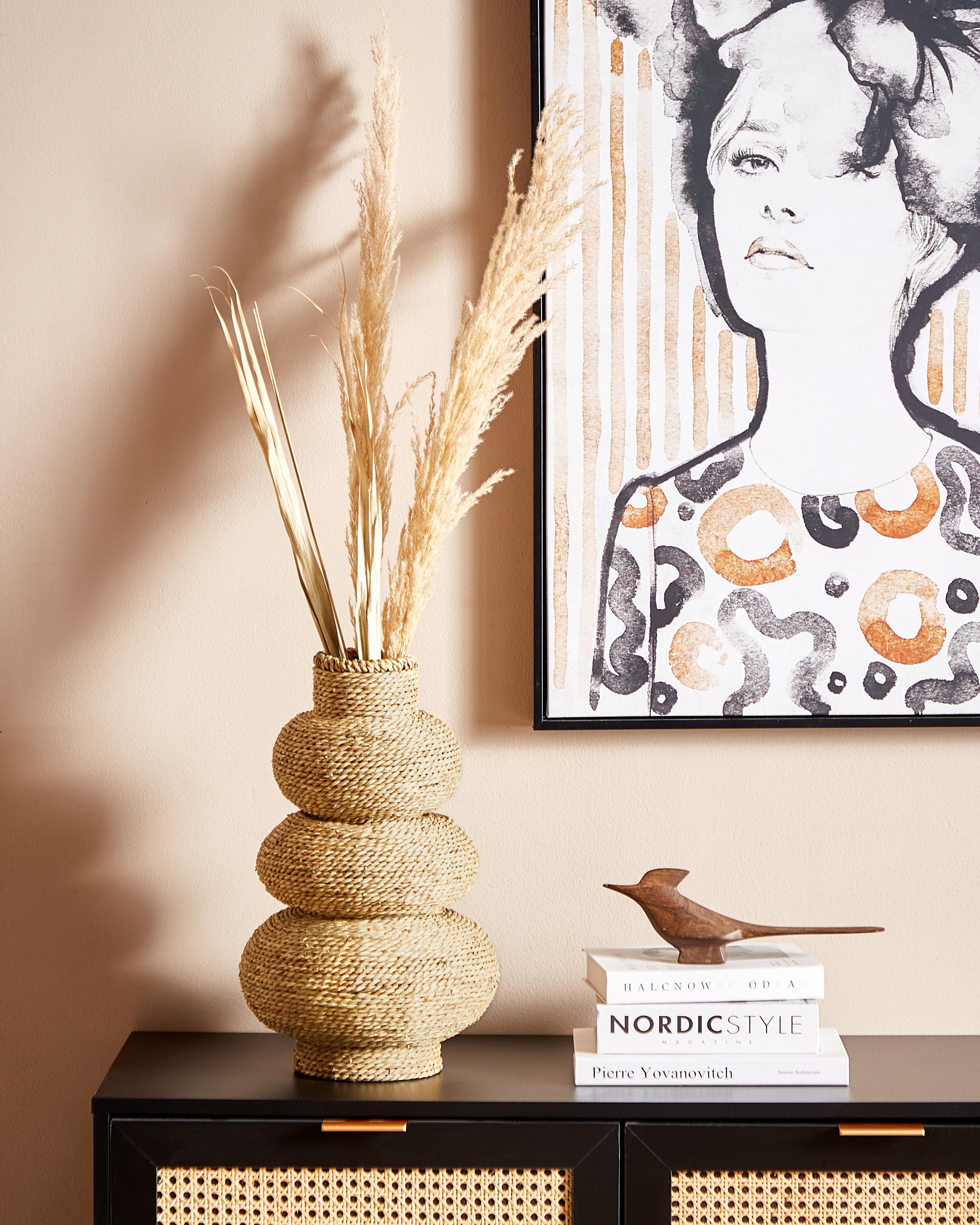 Decoratieve vaas MARANG Zeegras 41 cm Natuurlijk