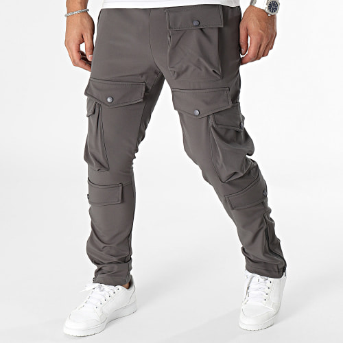 Pantalon Cargo Gris Anthracite