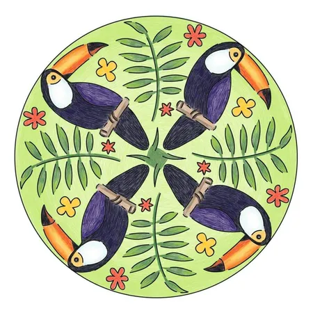 Ravensburger Midi Mandala-Designer Tropical Flamingo & Friends