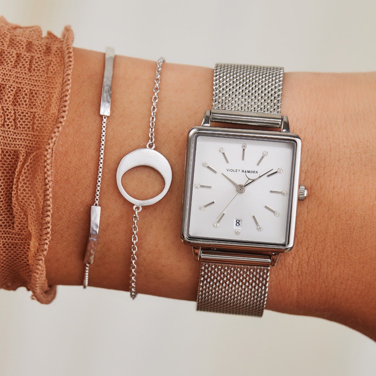horloge Violet Hamden Violet Hamden Zilver