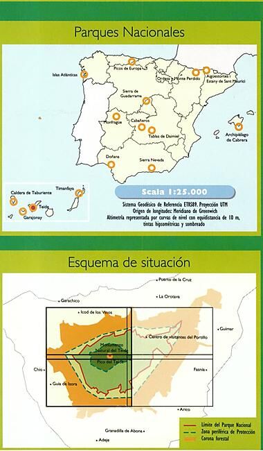 PN TEIDE RED DE SENDEROS 1.25.000