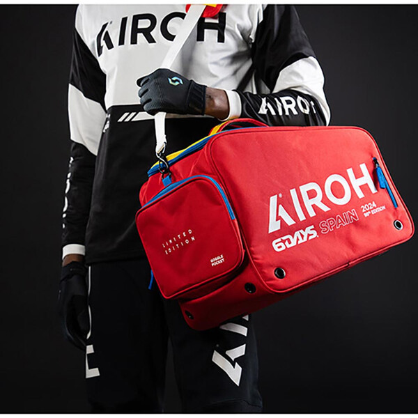 Airoh - Casque Aviator 3 Six Days Spain 2024 Jaune / Bleu / Blanc / Rouge / Brillant