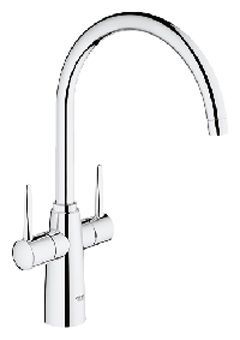 Grohe Ambi 1-gats keukenkraan m. hoge uitloop chroom