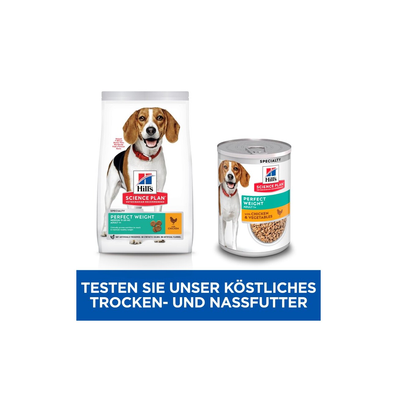 Hill's Science Plan Perfect Weight Adult Medium Huhn 12 kg