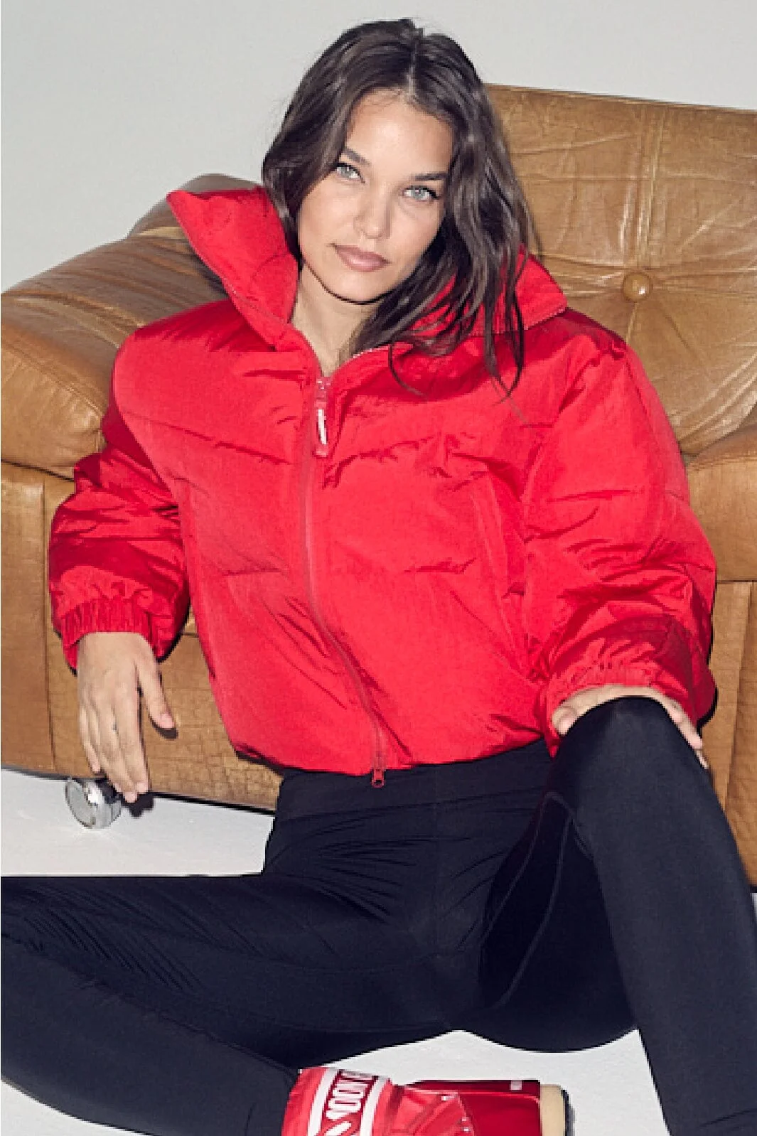 Co´Couture Frostycc Crop Puffer Jacket 30199 66 flame
