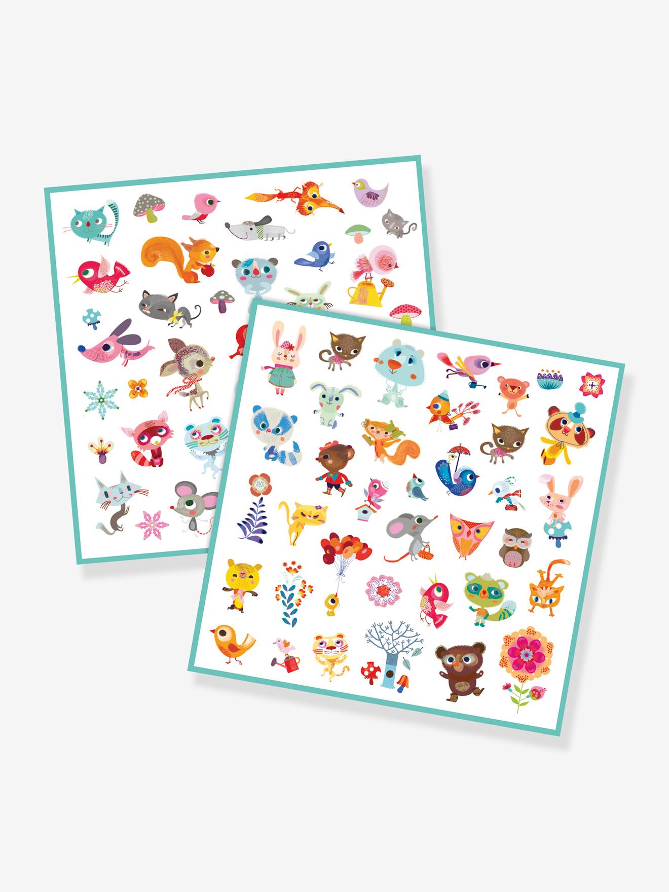 160 adesivos DJECO Little Friends (azuis)