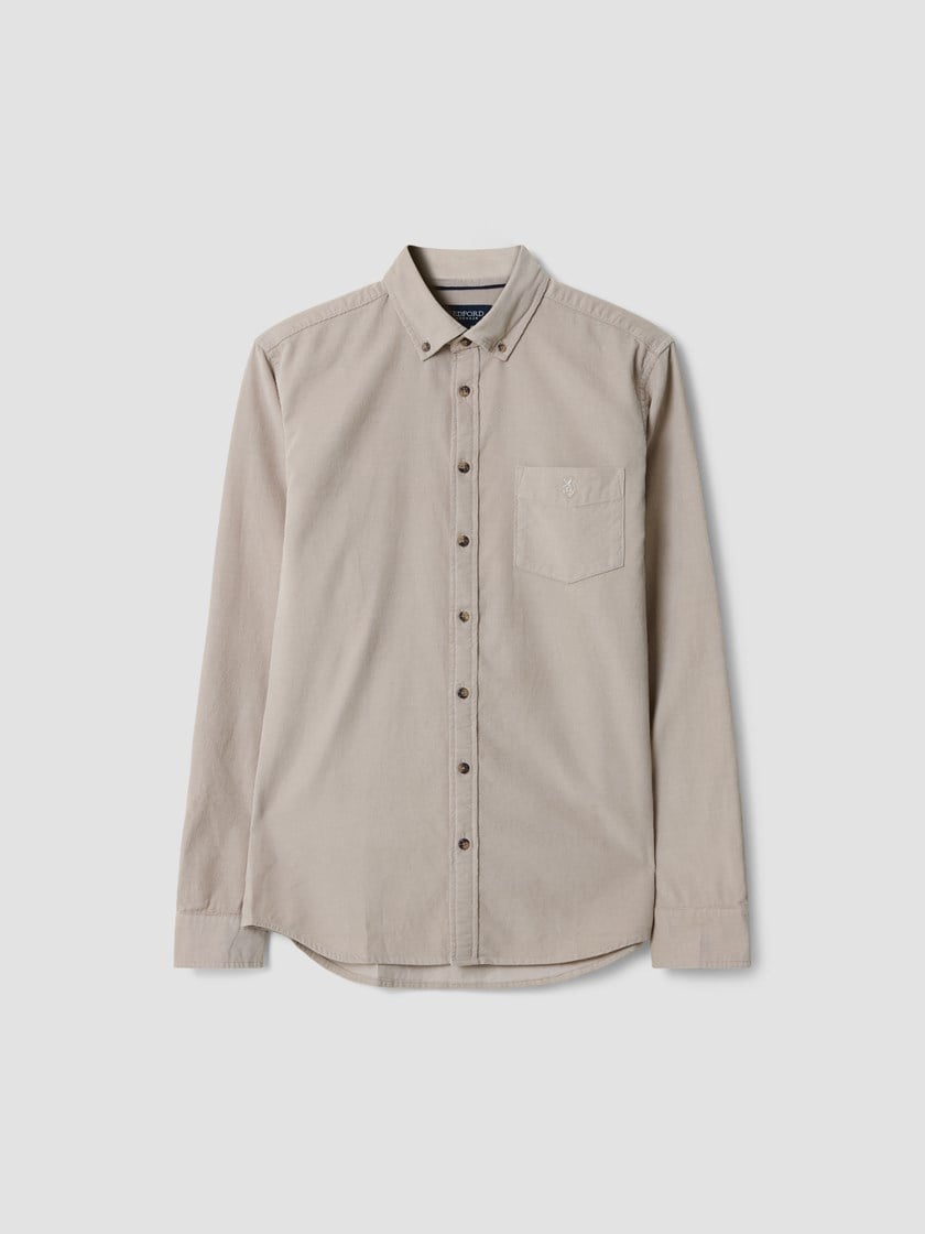 Corduroy skjorte Chateau Gray