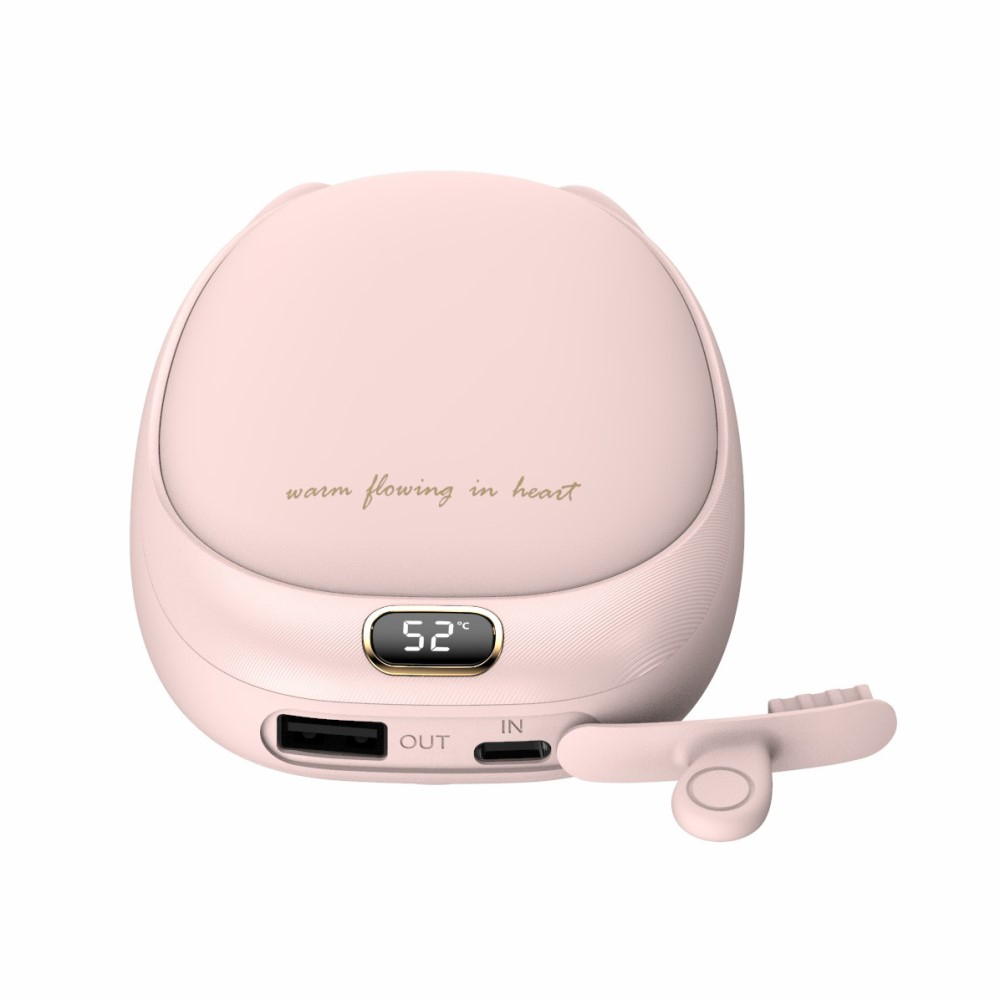 (10000mAh) 2in1 USB A Powerbank Ladegerät   Handwärmer - Rosa