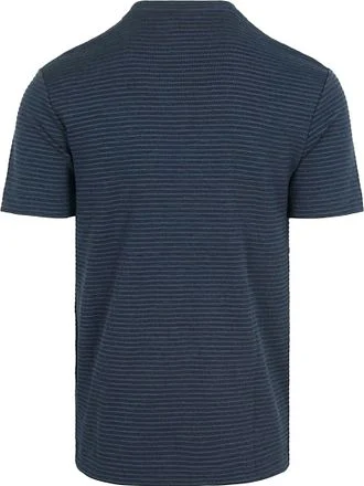 No Excess Velvet Stripes T-Shirt Navy 27360391-096 kopen