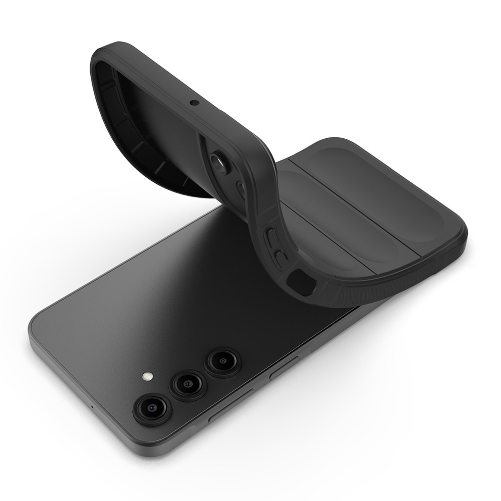 Samsung Galaxy A56 Outdoor Gummi Schutzhülle Anti-Drop - Schwarz