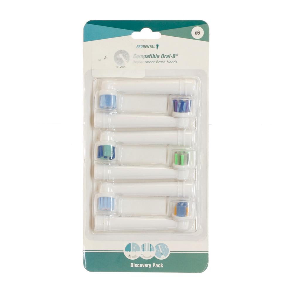 Prodental X6 Brossettes de Rechange Rotative Prodental Discovery Pack