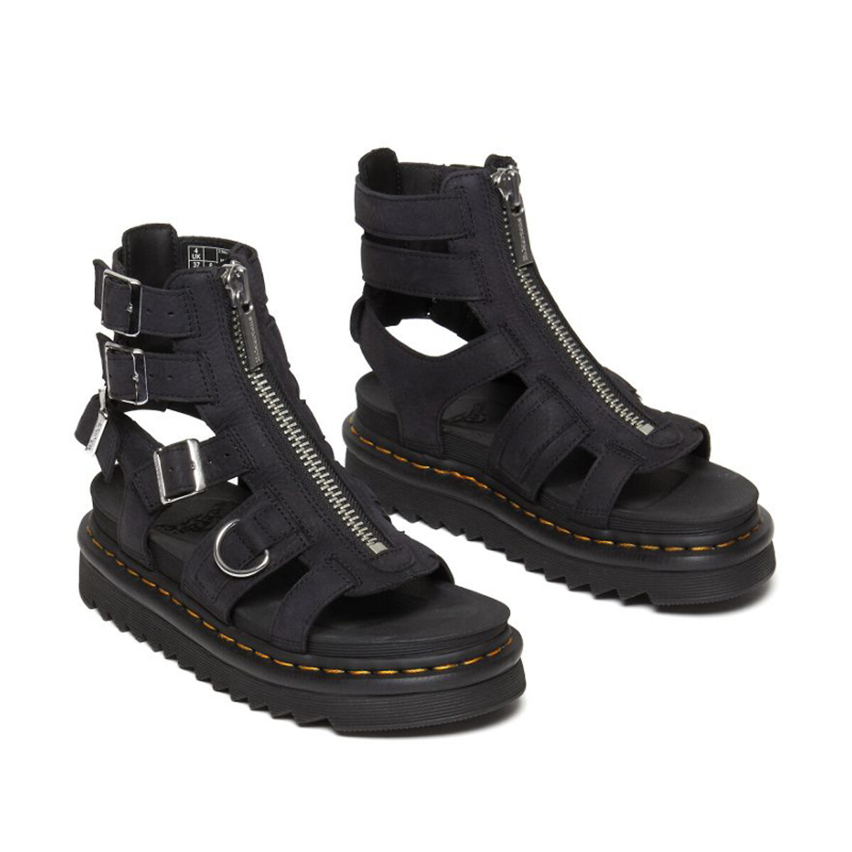 DR. MARTENS<br>Sandálias de couro com zíper, Olson