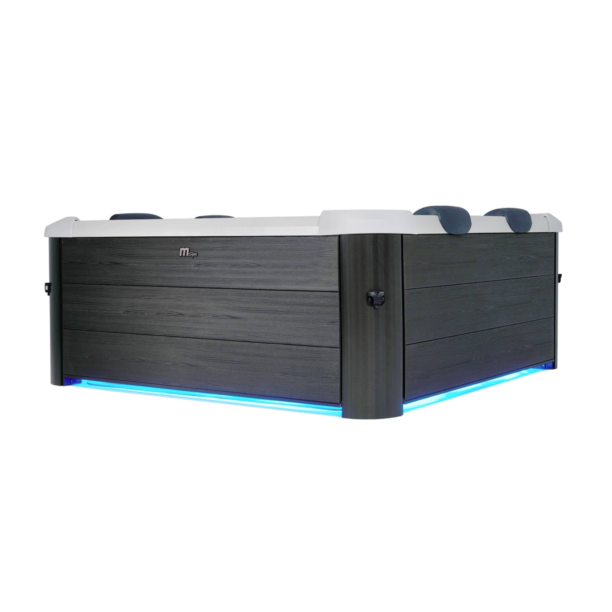 sweeek - 6-persoons 180cm vaste hydro-massage spa, inclusief 4 kussens