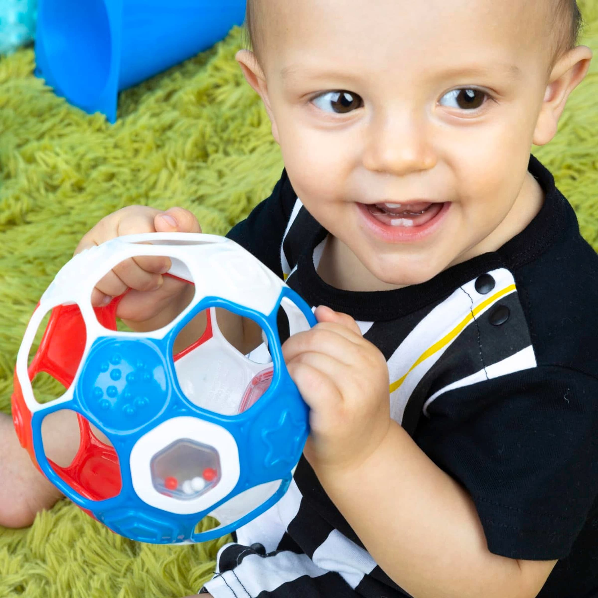 Oball Oball Soccer Fußball rot/weiß/blau