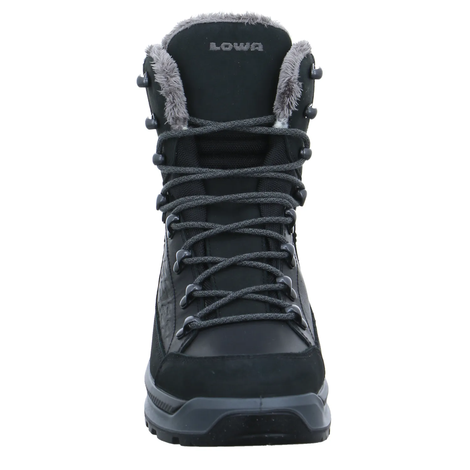 LOWA Snowboots Damen Schwarz Leder  mit Gore-Tex