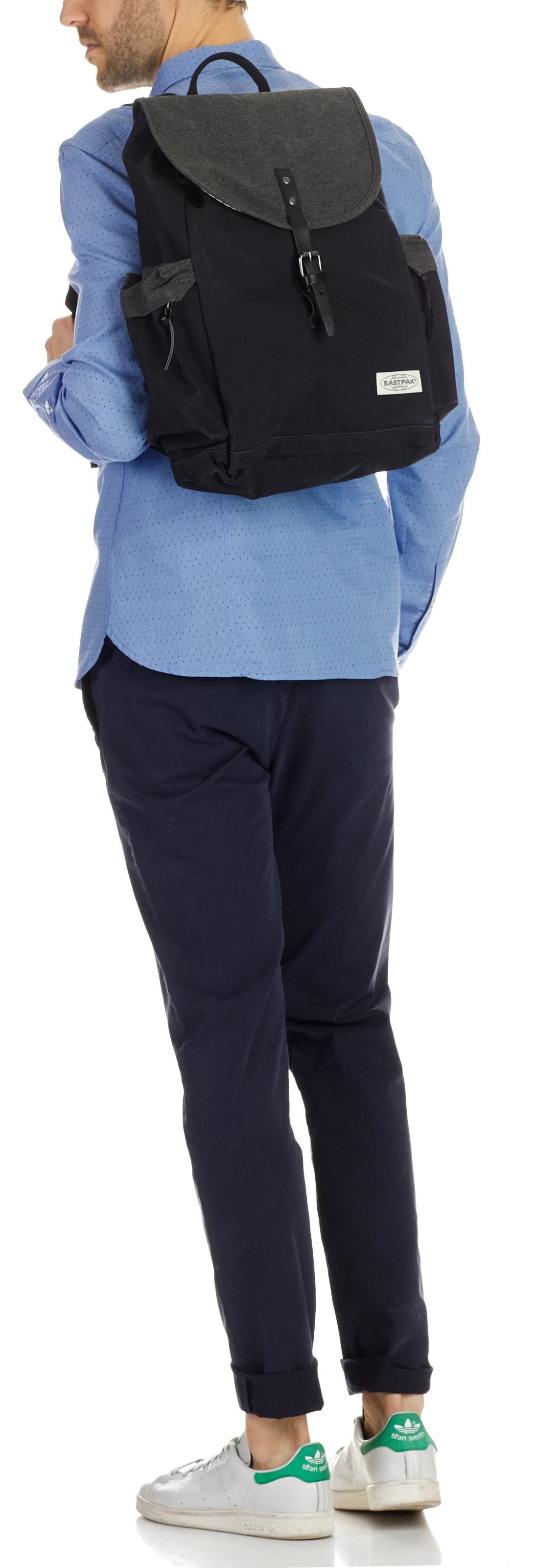 Chino slim en coton stretch | Bleu