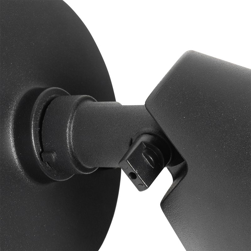 Moderne buiten wandlamp zwart IP44 verstelbaar - Ciara