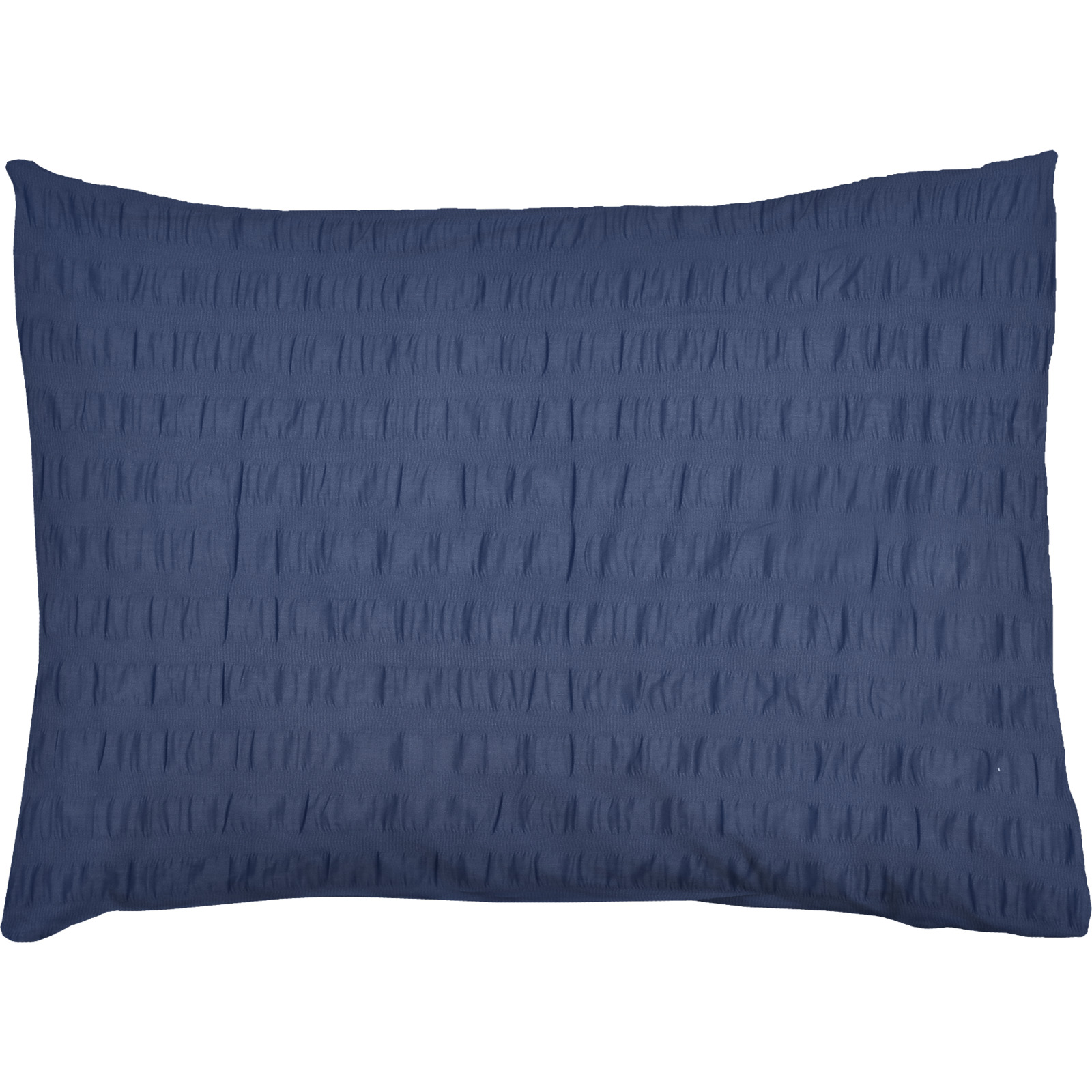 Bettwäsche Seersucker uni Kissenbezug 65x65cm 2er Pack, blau