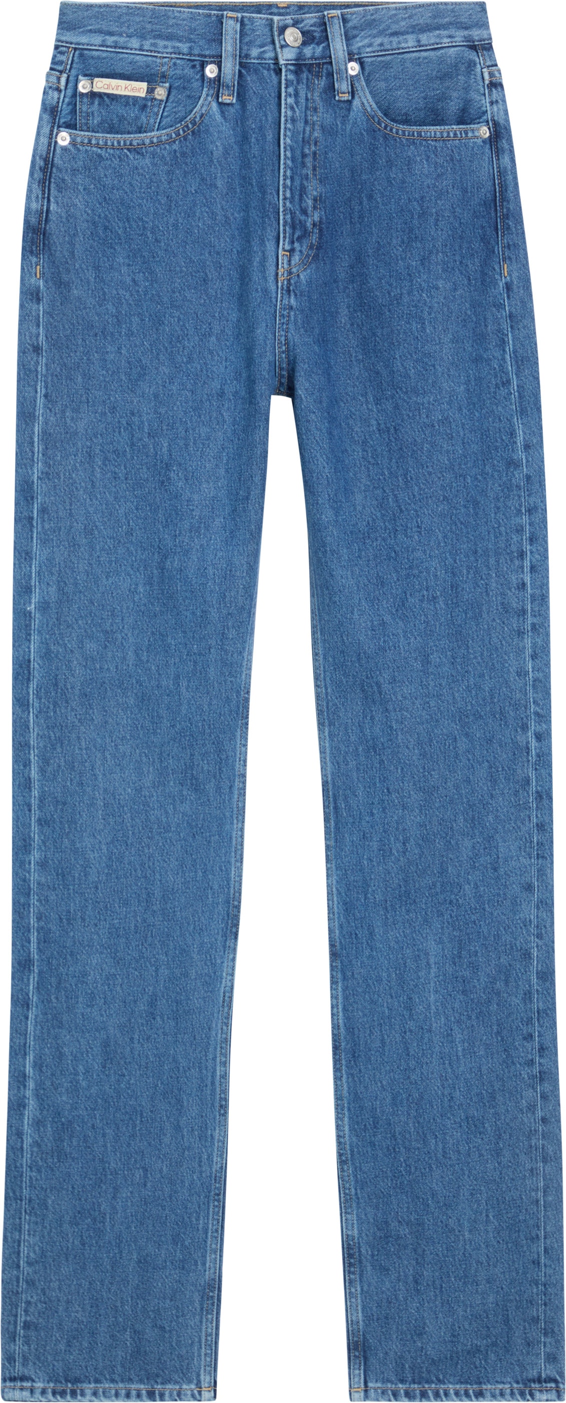 Calvin Klein Jeans Straight-Jeans »HIGH RISE STRAIGHT« in mittelblauer Waschung