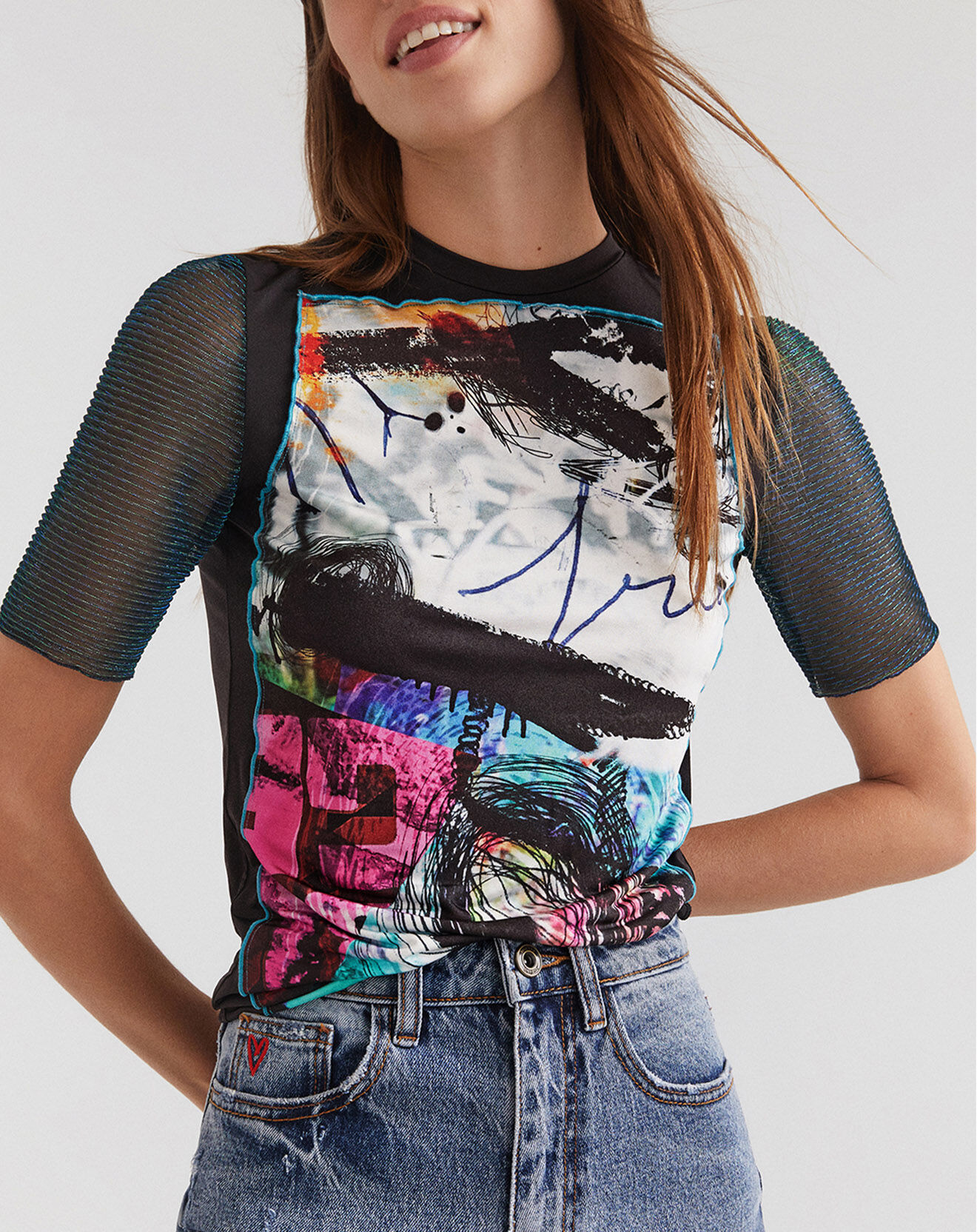 Desigual Top Clotilde multicolore