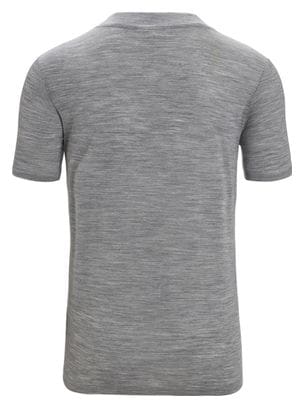T-shirt Manches Courtes Mérinos Icebreaker ZoneKnit Gris