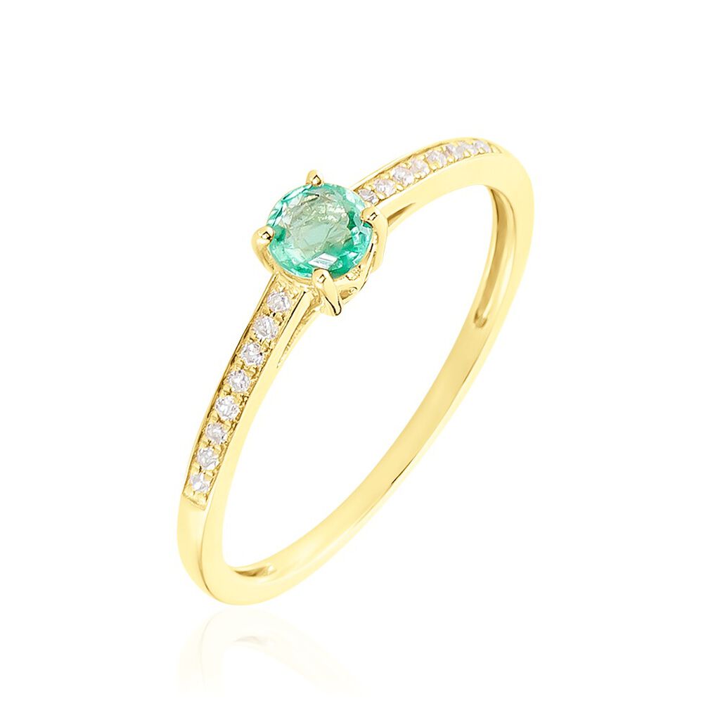 Bague Hardy Or Jaune Emeraude Diamant