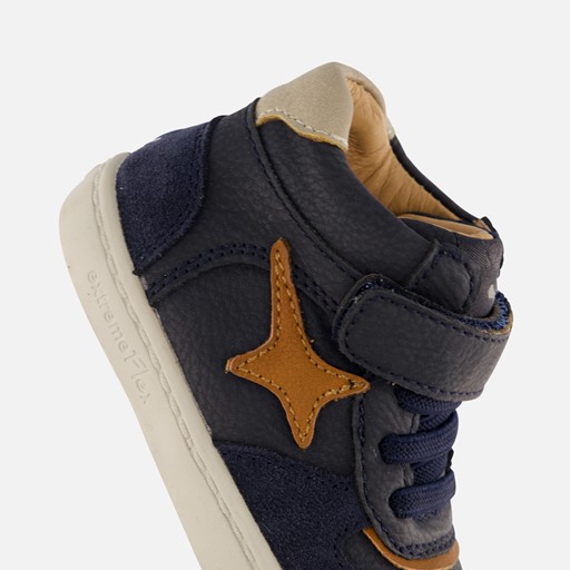 Shoesme Extreme Flex Sneakers blauw Leer