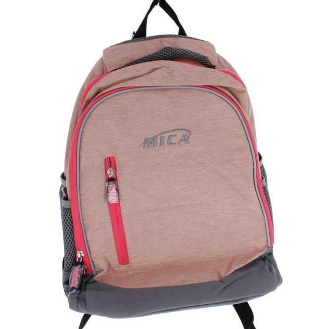 Rucksack rosa/grau - aus Textil - ca. 30 x 41 x 20 cm