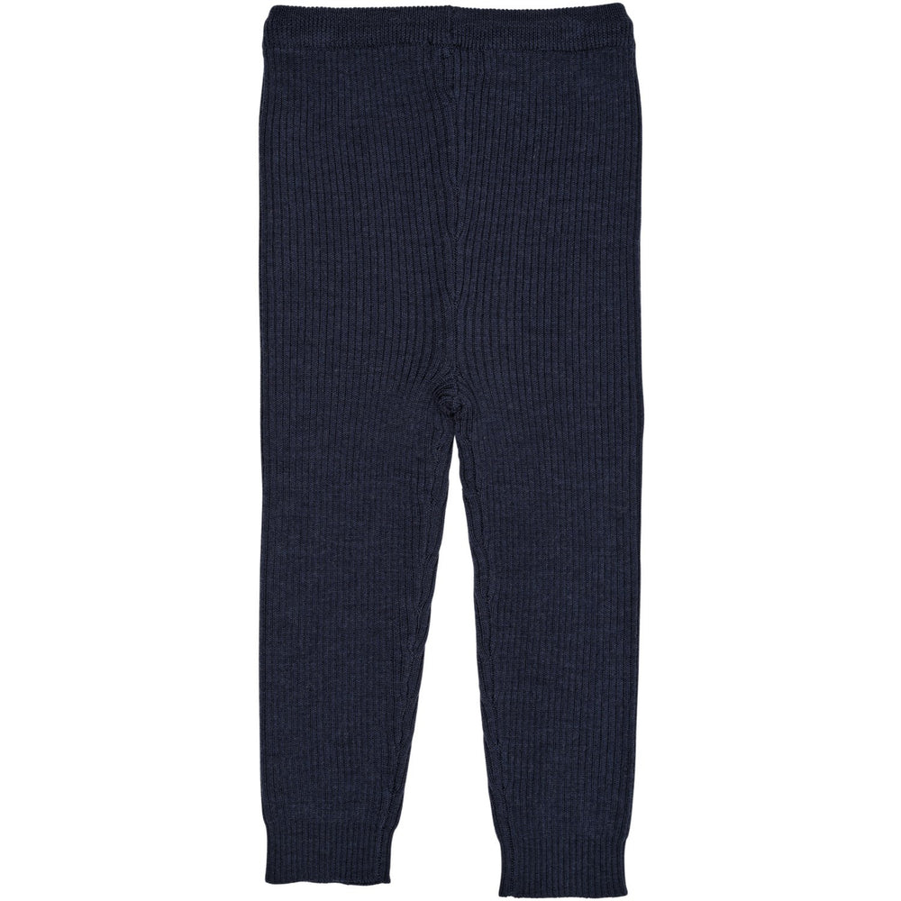 Køb Copenhagen Colors Navy Merino Classic Rib Leggings M. Snore