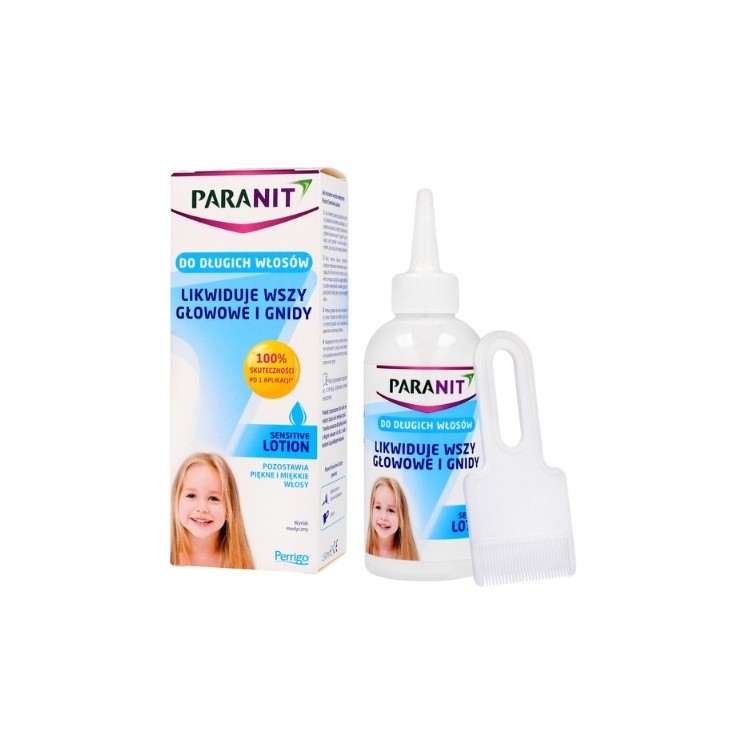 Paranit Sensitive Lotion zur Beseitigung von Läusen und Nissen auf langem Haar, 150 ml