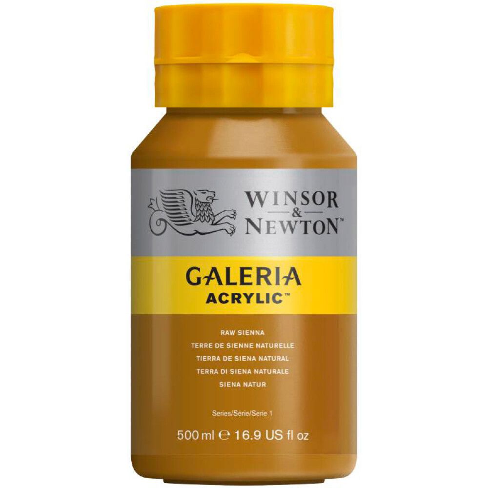 AKRYLFARGE W&N GALERIA NR 552 RÅ SIENNA 500ML