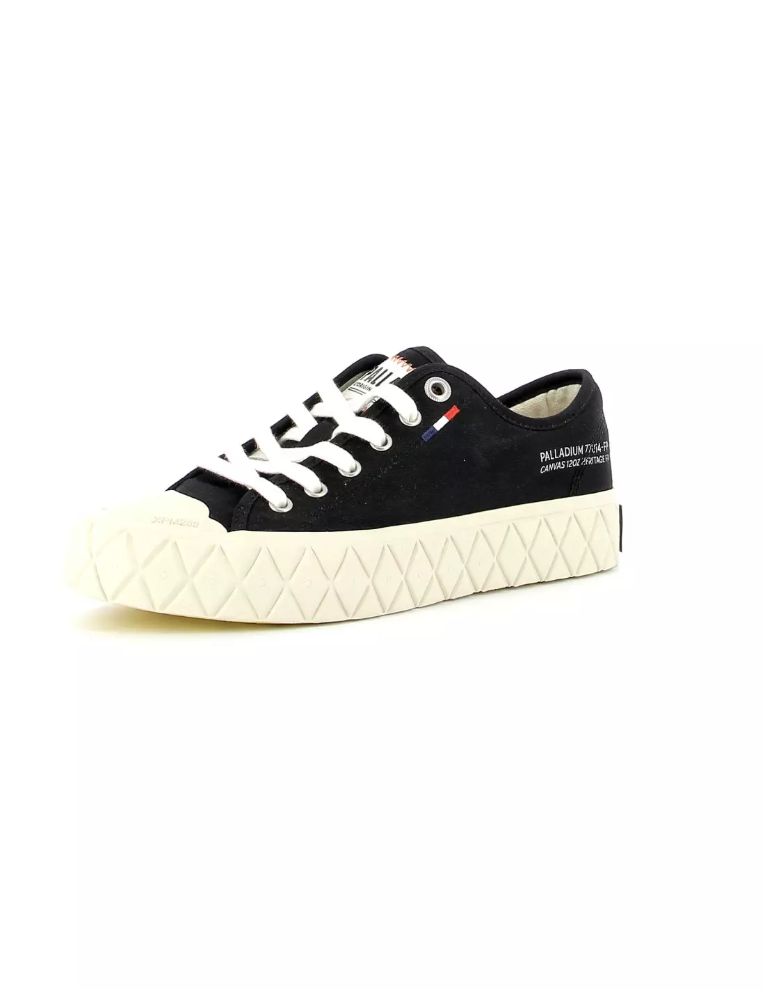 PALLADIUM PALLA ACE CANVAS - Baskets BLACK/WHTASPARAGUS-M