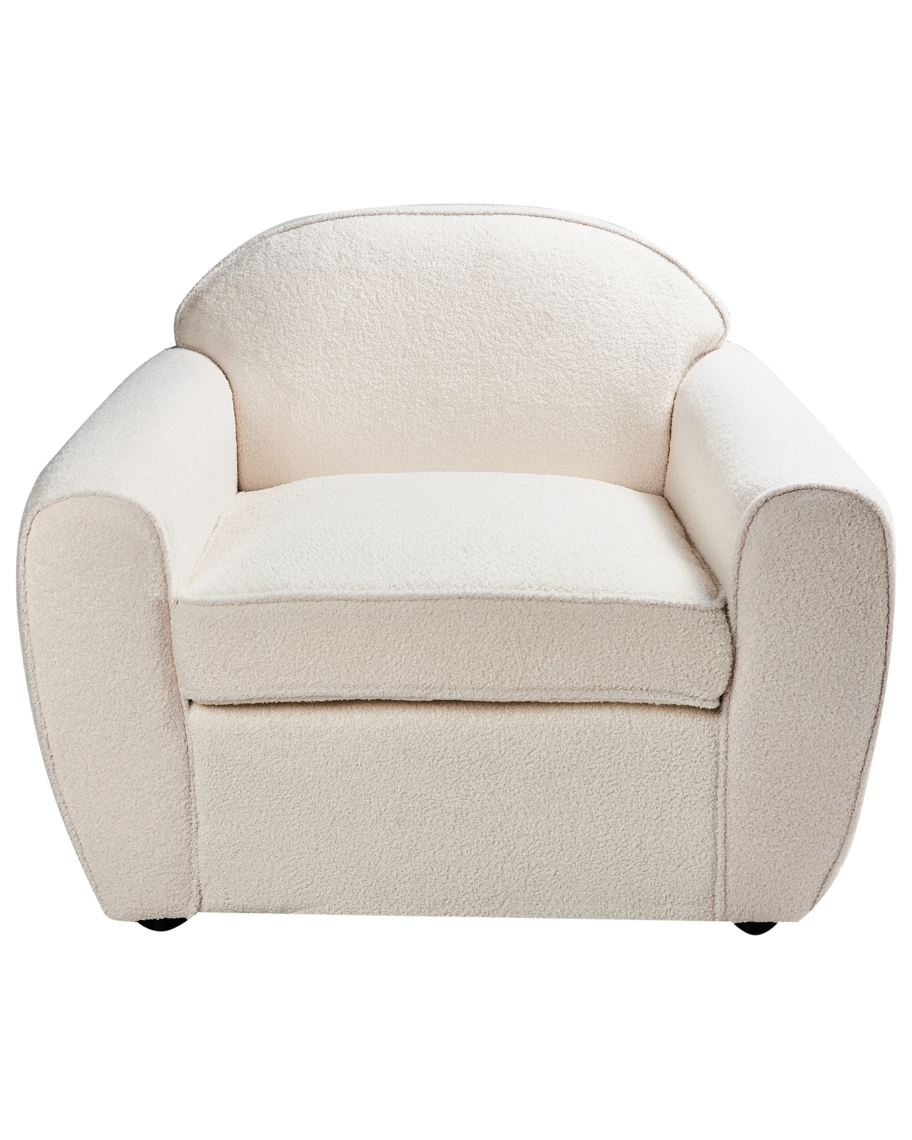 Fauteuil ELLEDE Bouclé Lichtbeige