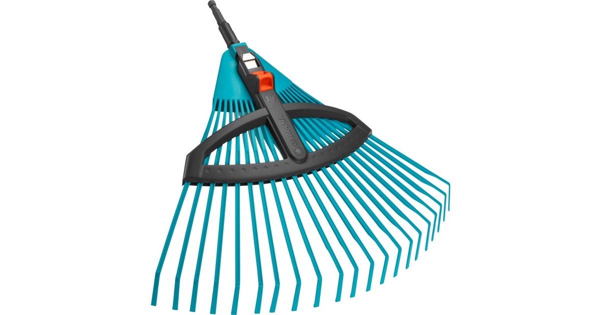 GARDENACombisystem kunststof verstelbare bladhark  (Turquoise, 3099-20)