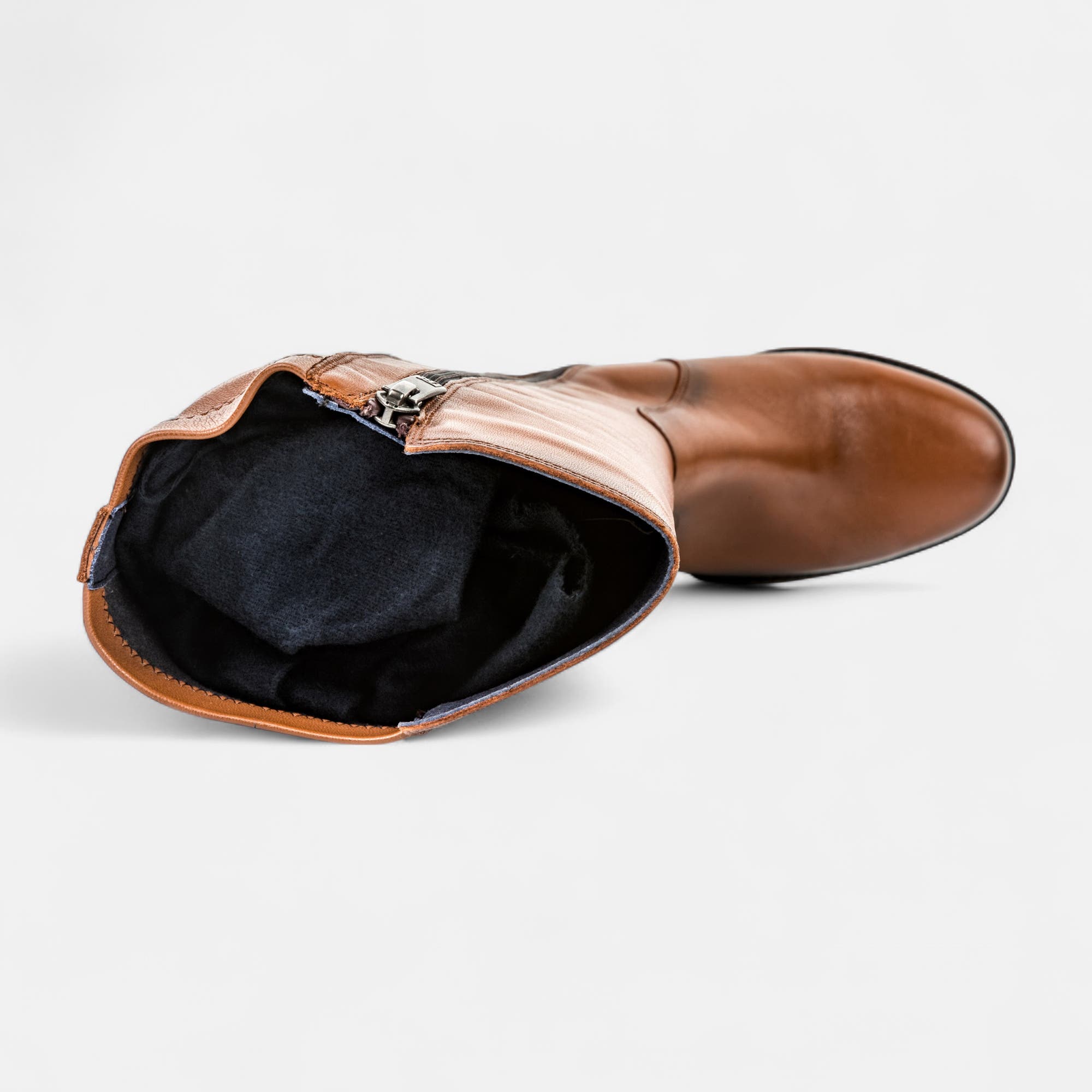 Bottes à talon Femme cognac