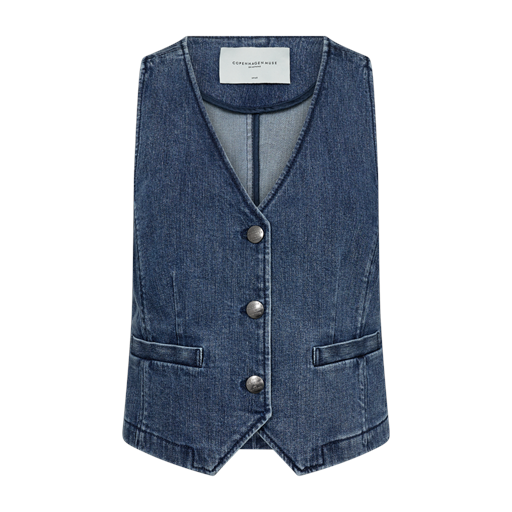 Copenhagen Muse Jeans Denim Vest, Denim Blue, S