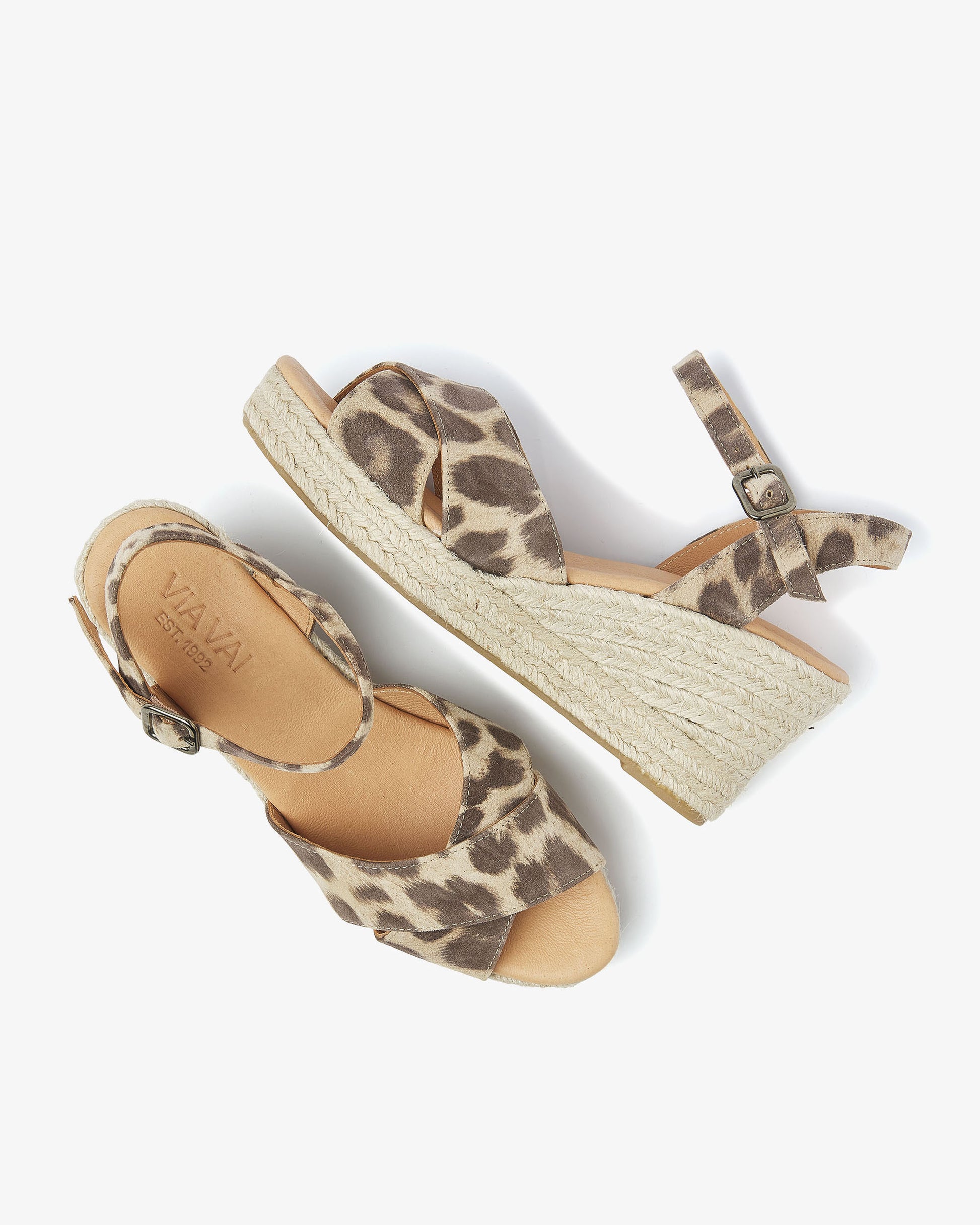 VIA VAI luipaardprint espadrilles Luisa Tiana