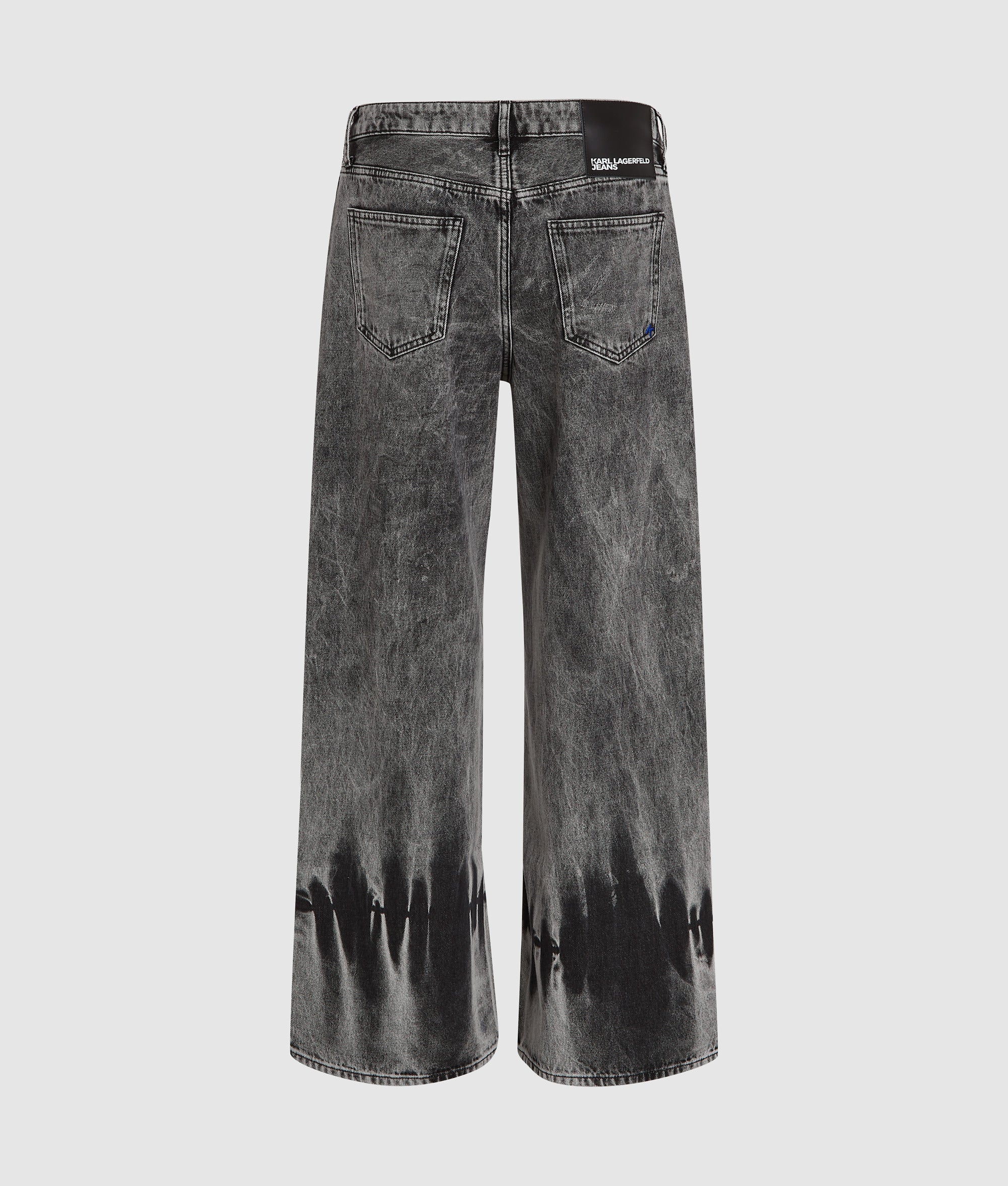 Gebleekte jeans met wijde pijpen