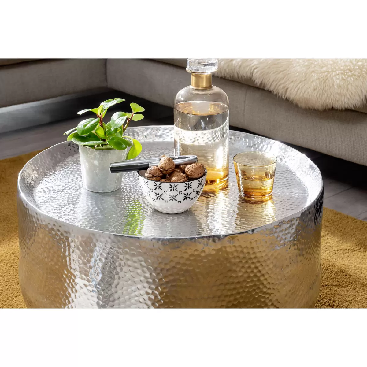 Couchtisch Calpe Silber