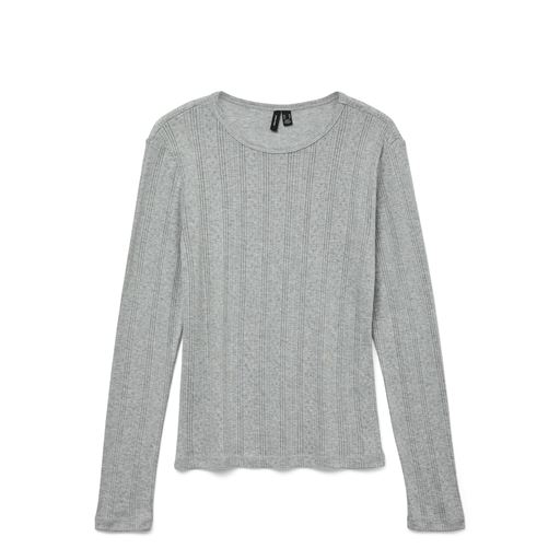 Vero Moda Lisa Bluse, Light Grey Melange, M