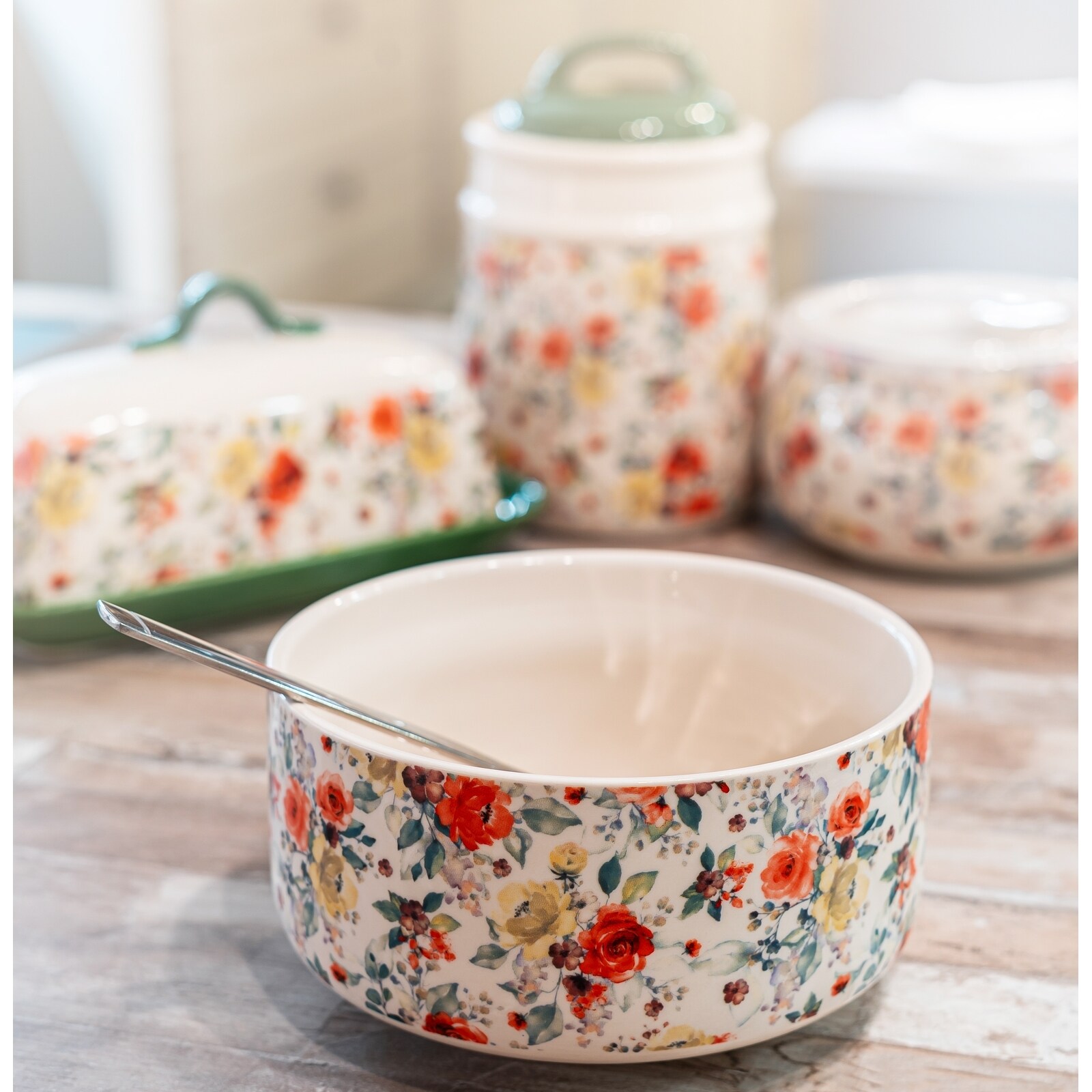 neuetischkultur Mikrowellen Keramik Schüssel 900 ml Rosen
