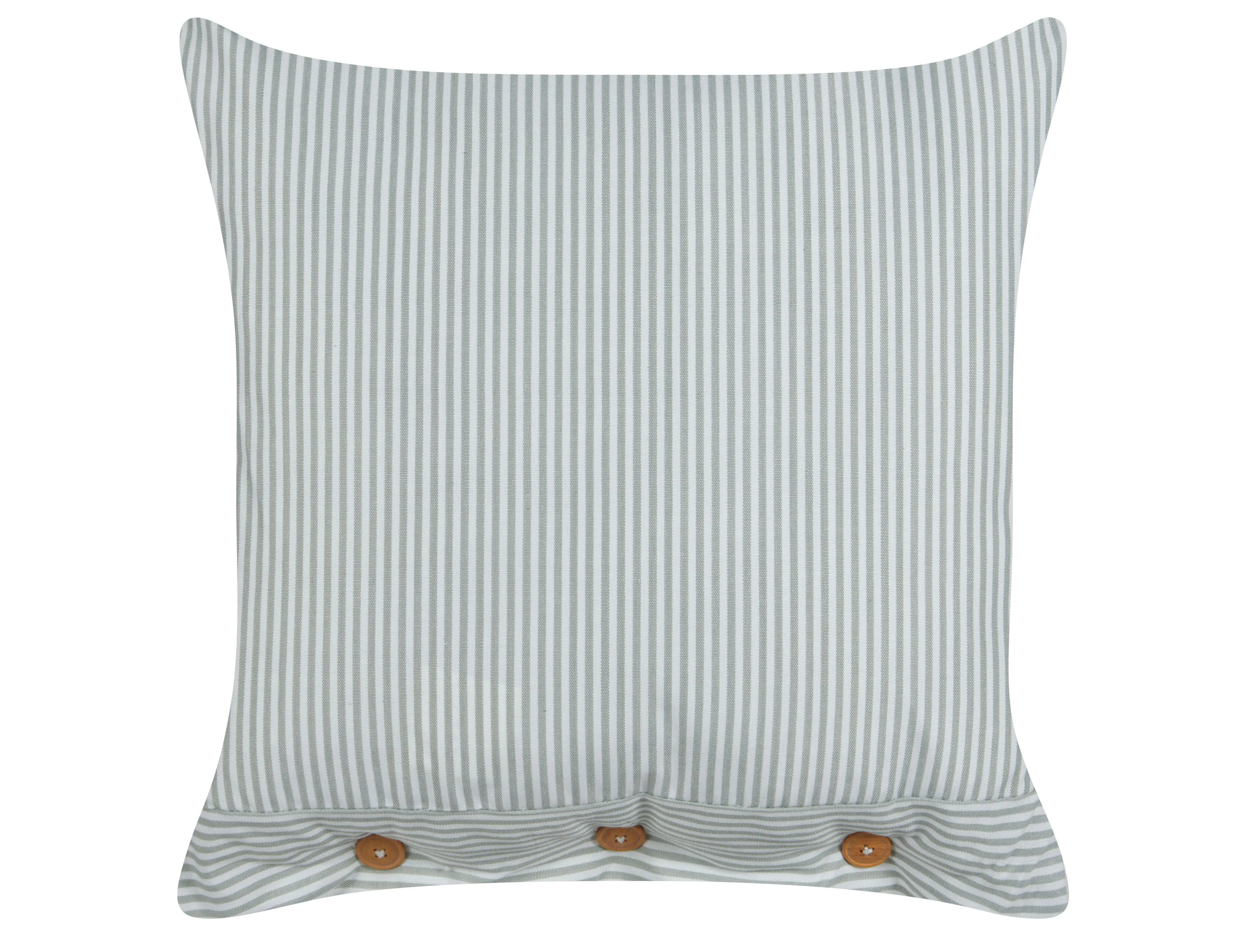 Set van 2 sierkussens SEBRINE 45 x 45 cm Mintgroen gestreept