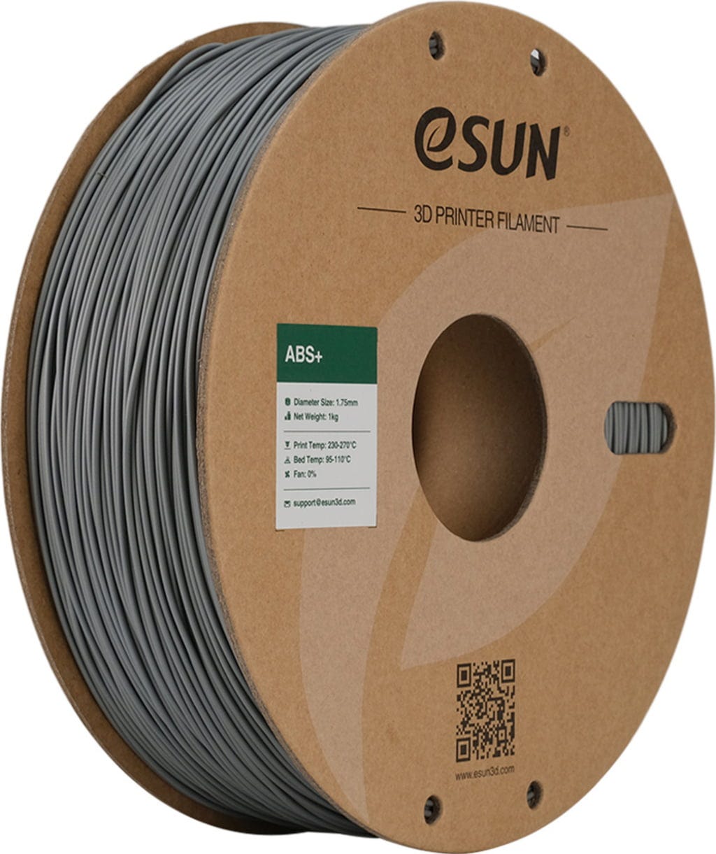 eSUN  ABS+ Silver, 1,75 mm / 1000 g    ABS Filament mit verbesserten mechanischen Eigenschaften