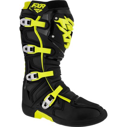 Bottes cross FXR FACTORY RIDE BLACK/HI VIS 2023 - Noir / Jaune
