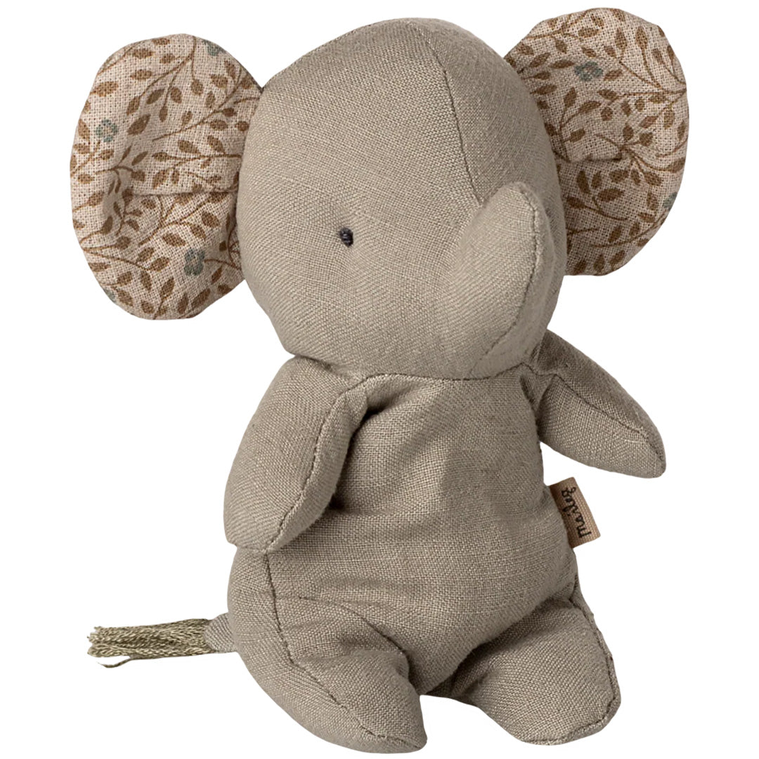 maileg knuffelolifant safari friends - iron grey - 12 cm
