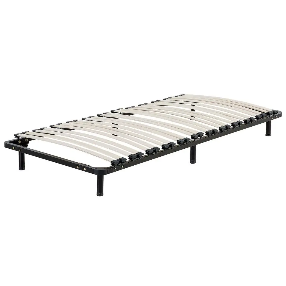 BASIC - Vrijstaande lattenbodem - Zwart - 90 x 200 cm - Staal