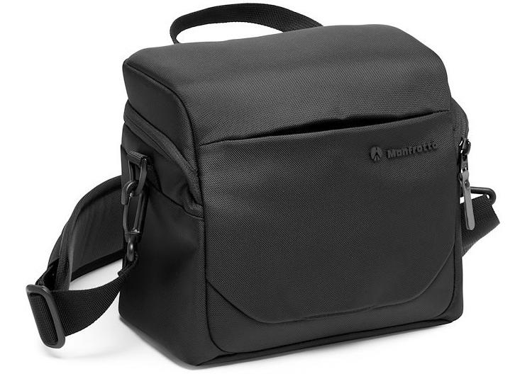 Manfrotto Kameratasche Advanced Shoulder L III Schwarz Fortschrittliche Schultertasche mit eigener Regenhülle